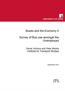 Buses and the Economy II: Survey of the Bus amongst the Unemployed