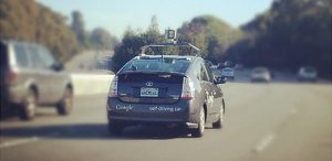 Driverless car - photograph by Maria Ly