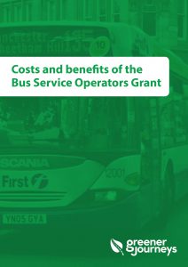Costs and benefits of the Bus Service Operators Grant
