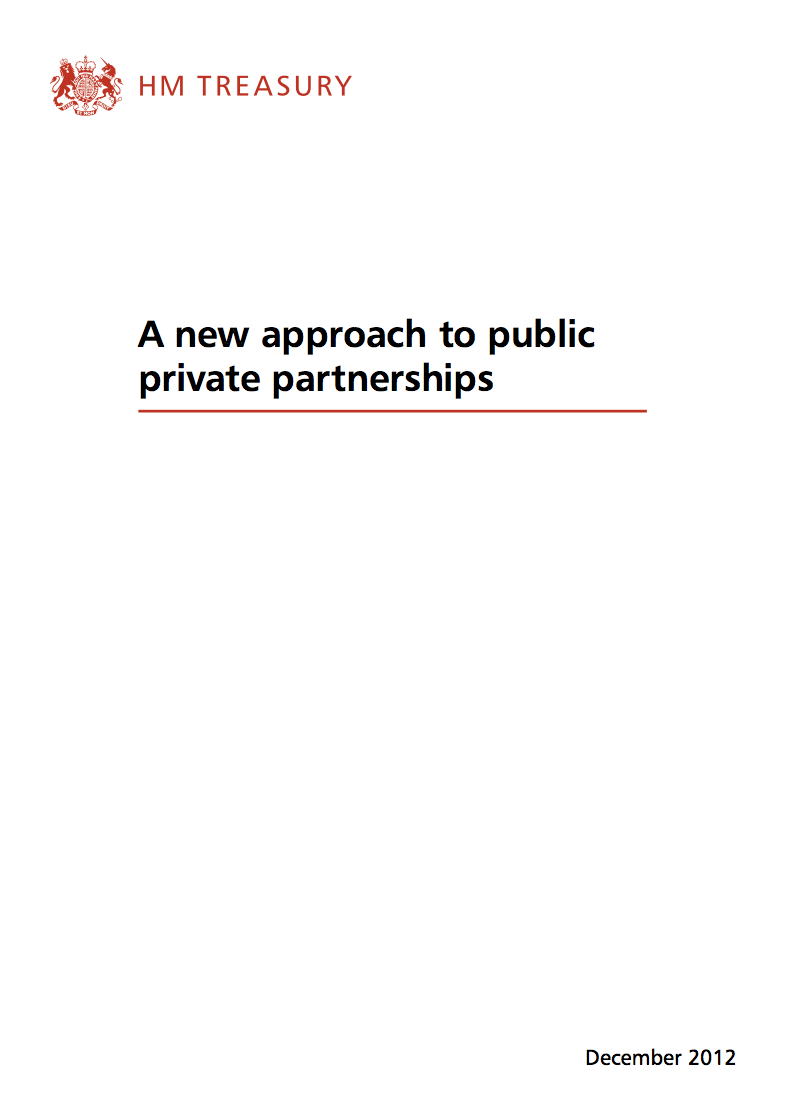 A new approach to public private partnerships