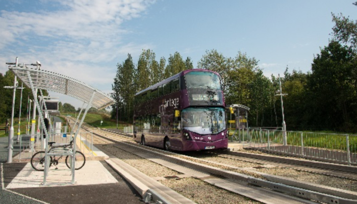 The Leigh to Ellenbrook guided busway